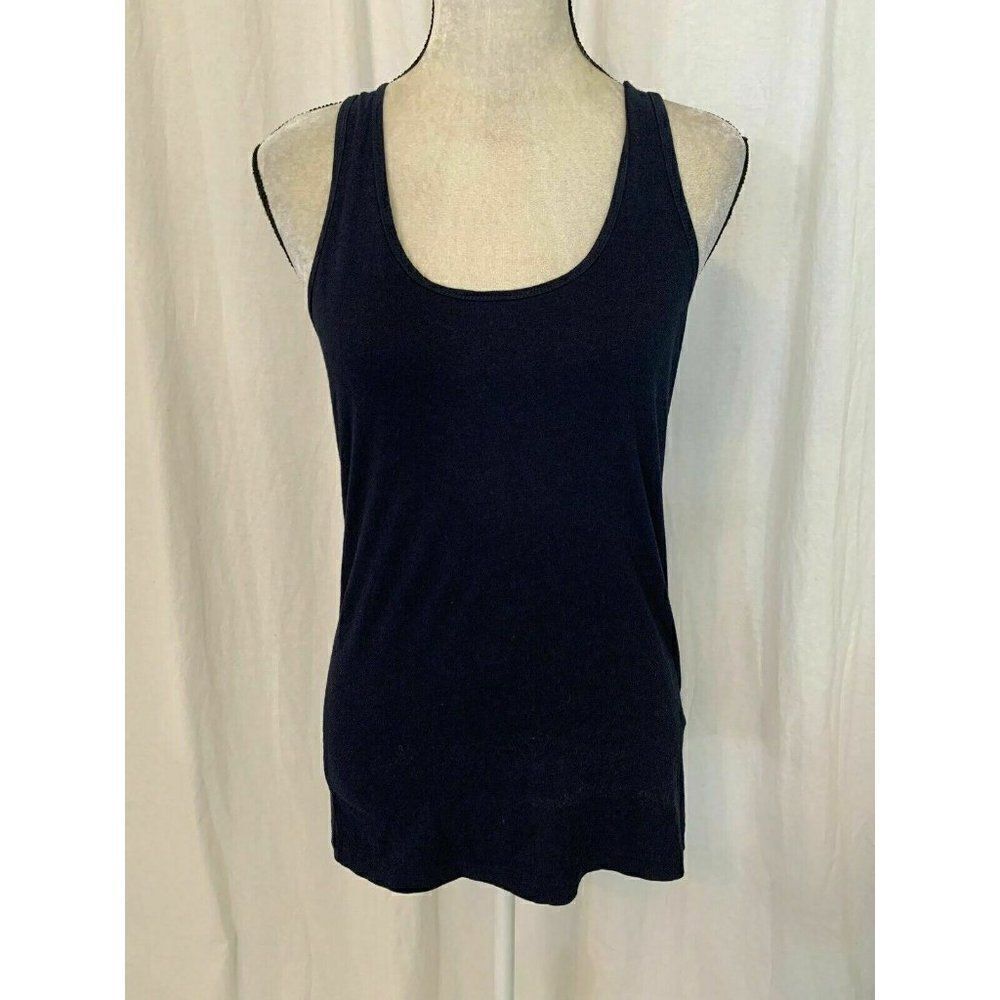 J Crew Navy Blue Scoop Neck Jersey Tank top - Picture 2 of 8